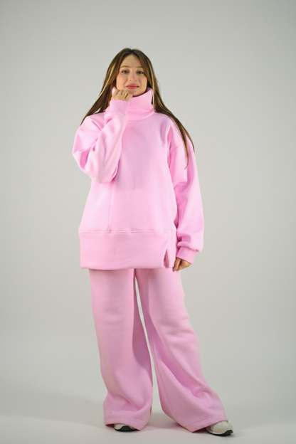 Pink High-necked Set