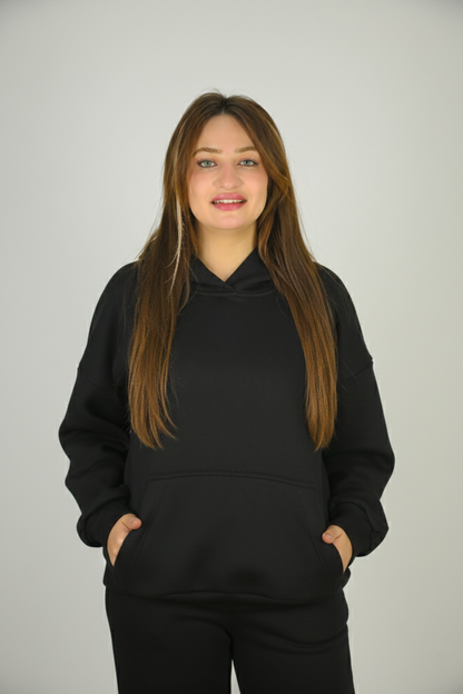 Black Hoodie Set