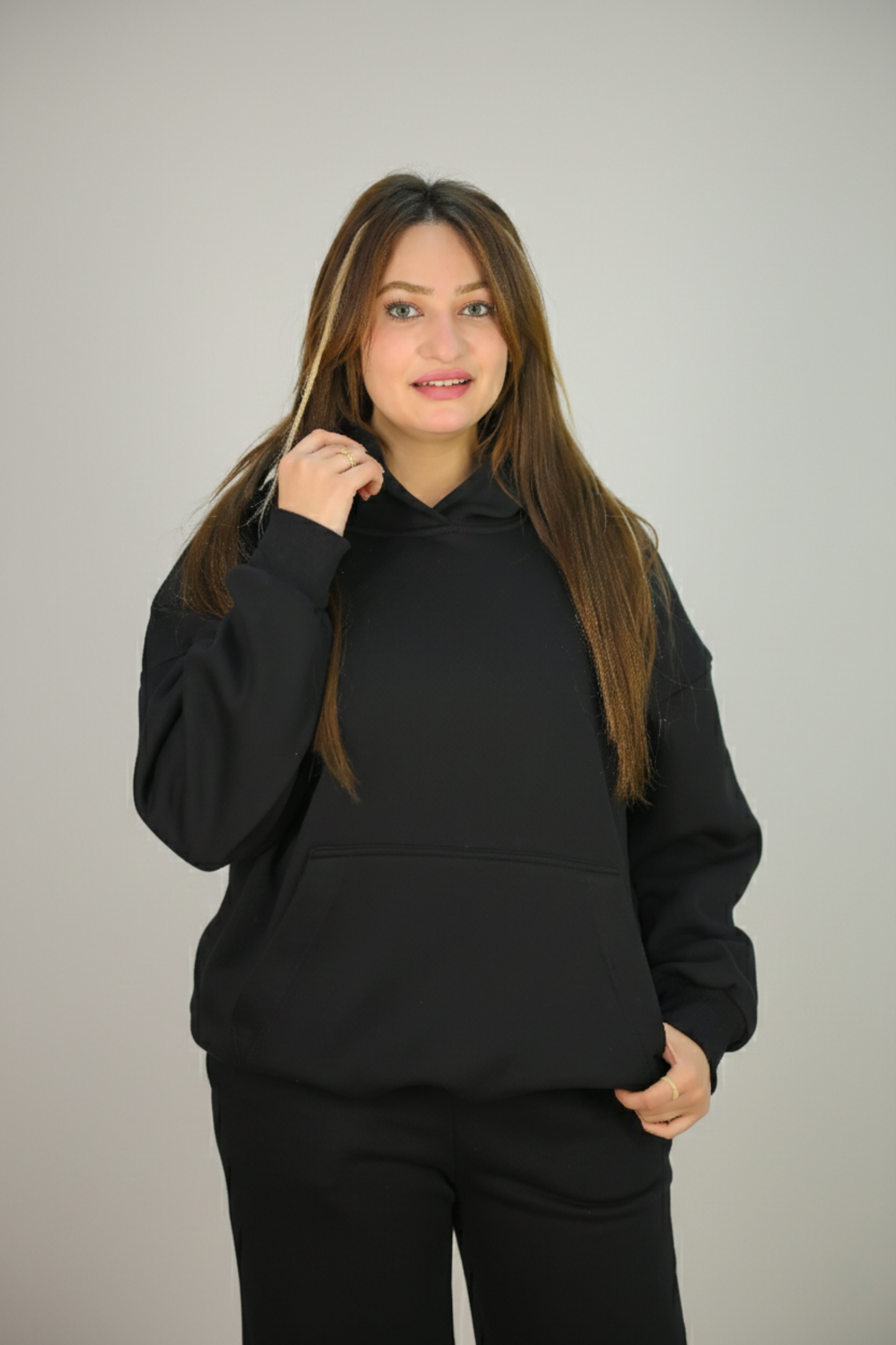 Black Hoodie Set