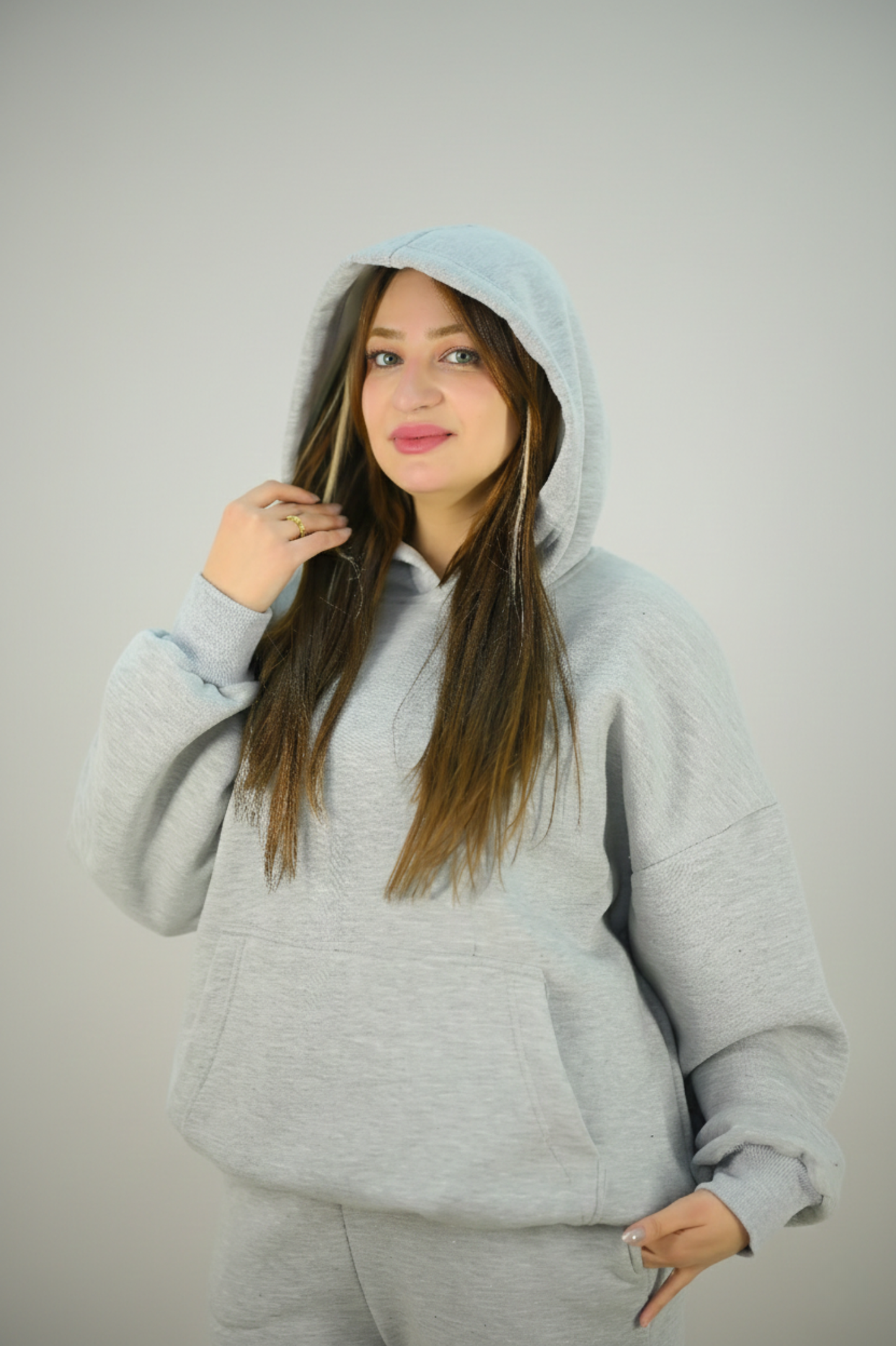 Grey Hoodie Set