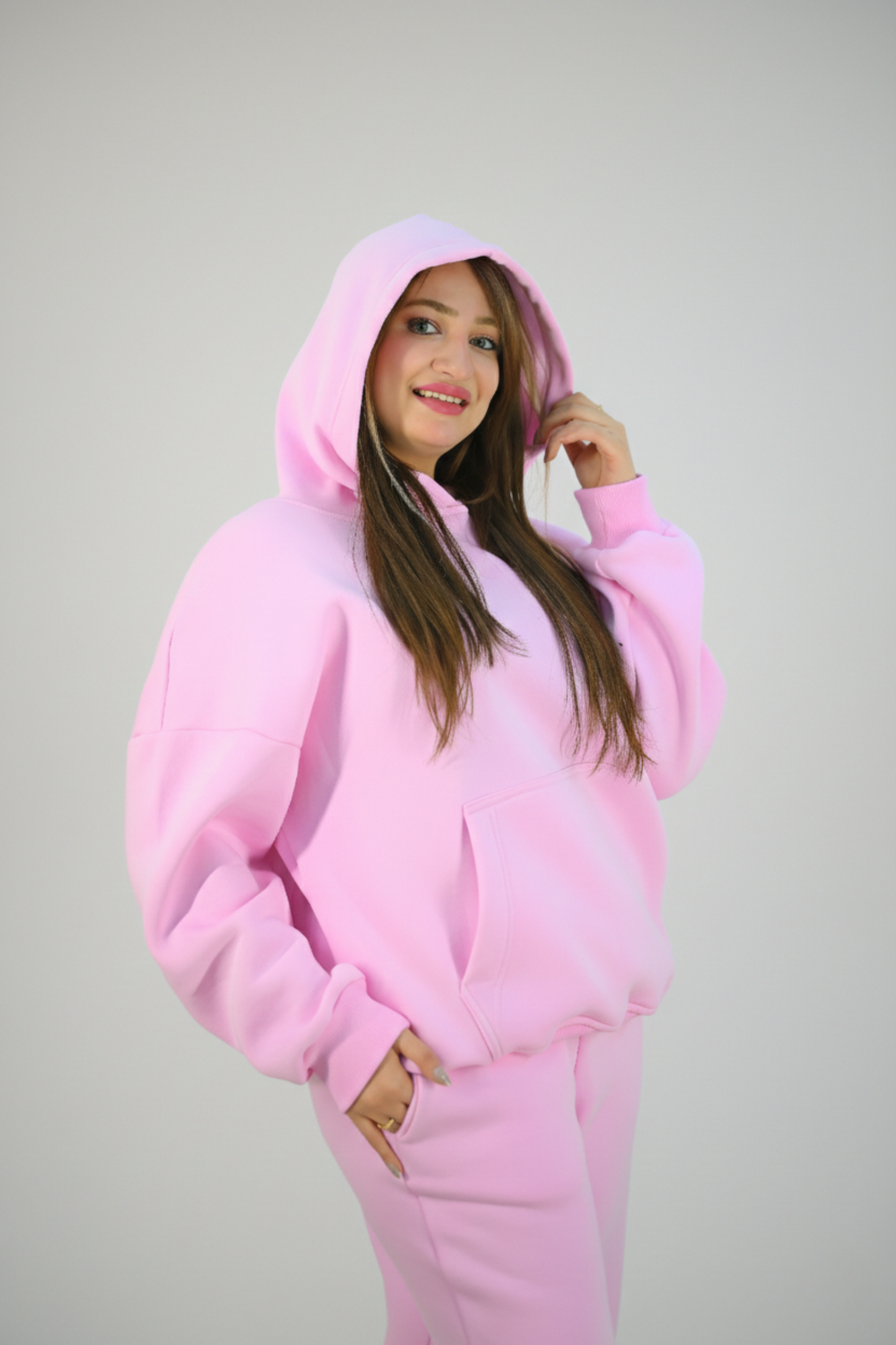 Pink Hoodie Set