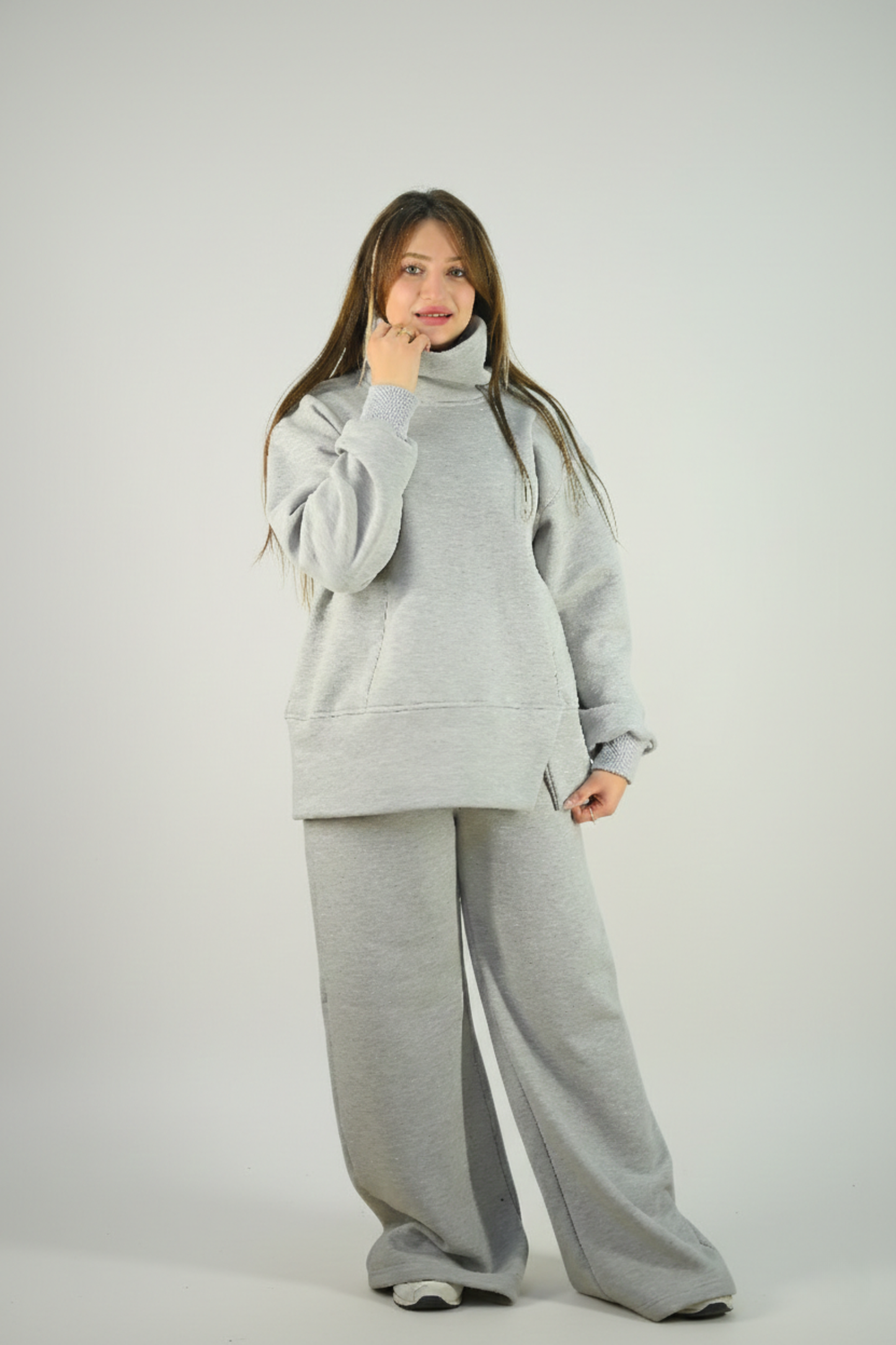 Grey High-necked Set