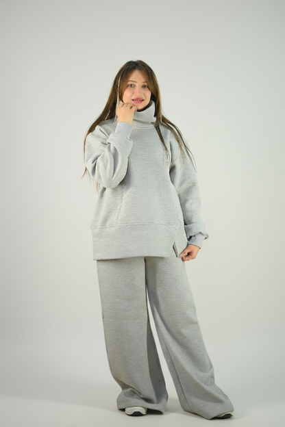 Grey High-necked Set