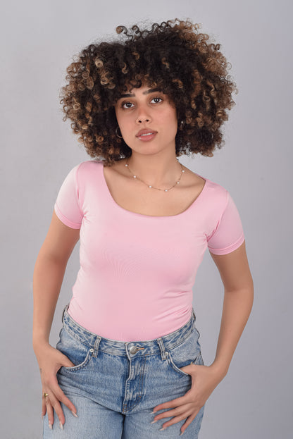 Short Sleeve Basic Top