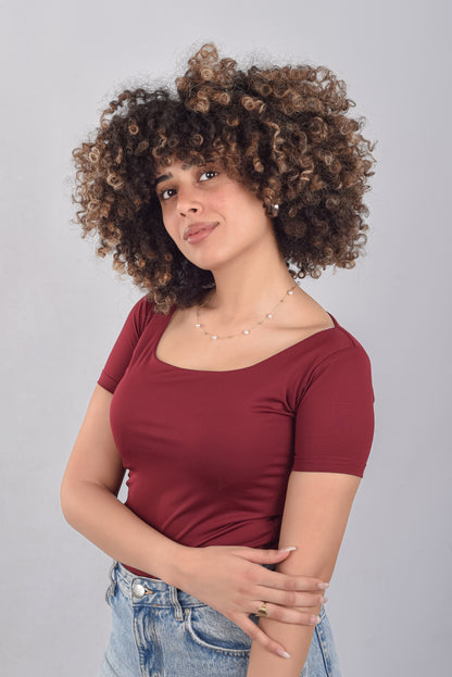 Short Sleeve Basic Top